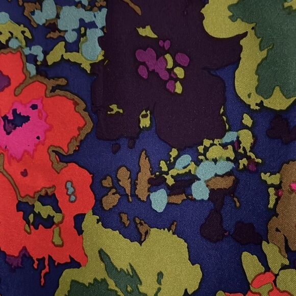 J crew 100% silk mini dress multicolored flowered Sz. 0 - Picture 11 of 11